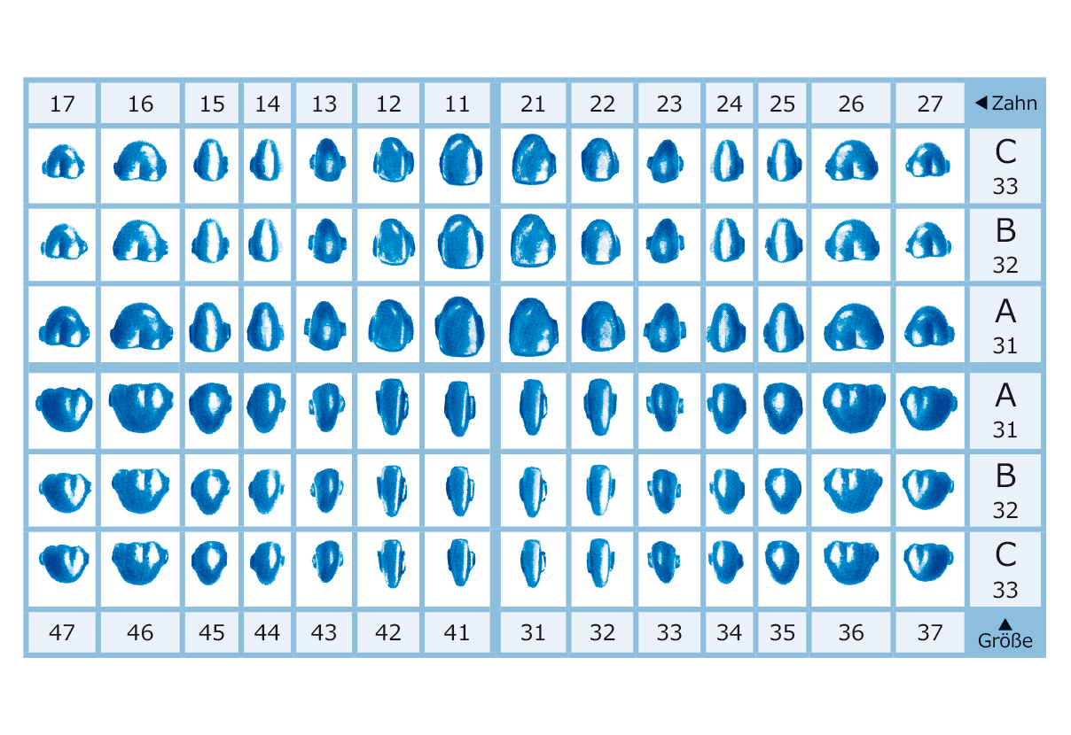 rp skabets MK-c, Metallkeramik Glieder circulär