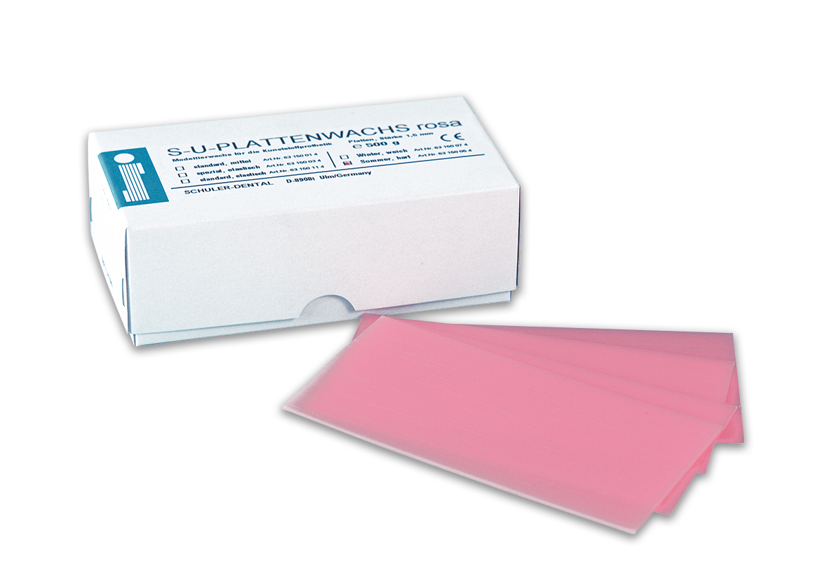 S-U-PLATTENWACHS rosa, Sommer hart, 150 x 75 x 1,5 mm