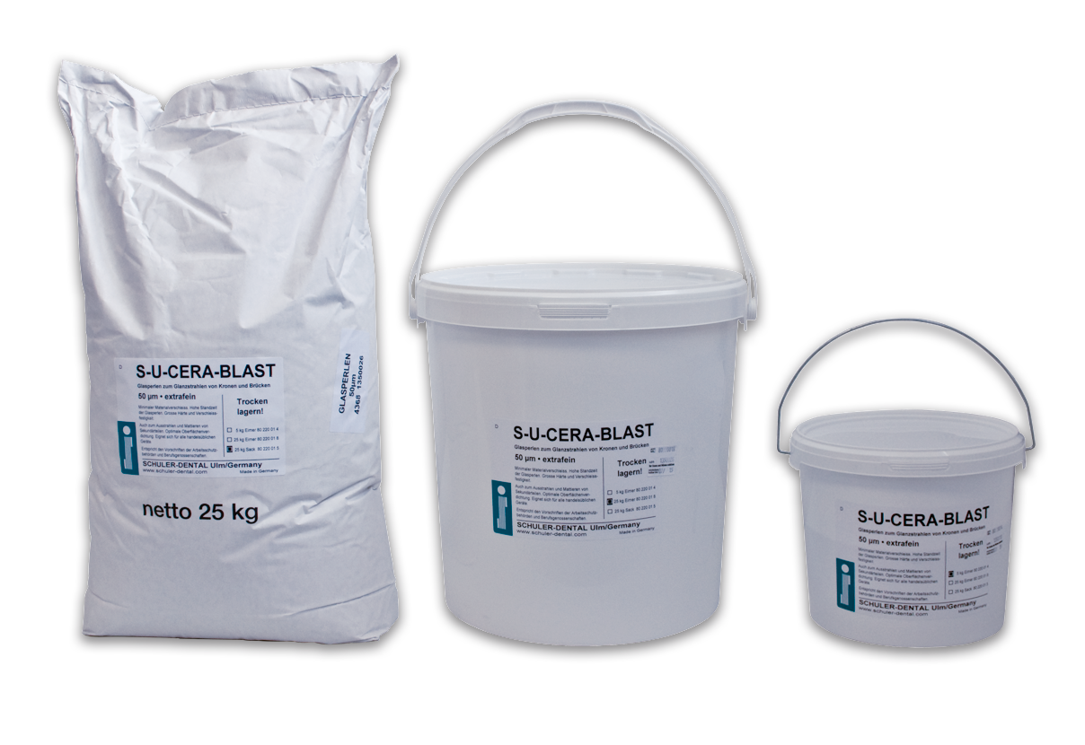 S-U-CERA-BLAST Stahlmittel aus nichtmetallischen Glasperlen extrem fein