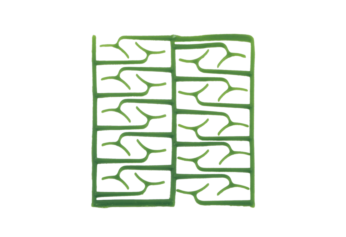 S-U-WACHSSCHABLONEN TK II, Bonyhard-Klammer groß, 10 Tafeln, 200 Stück