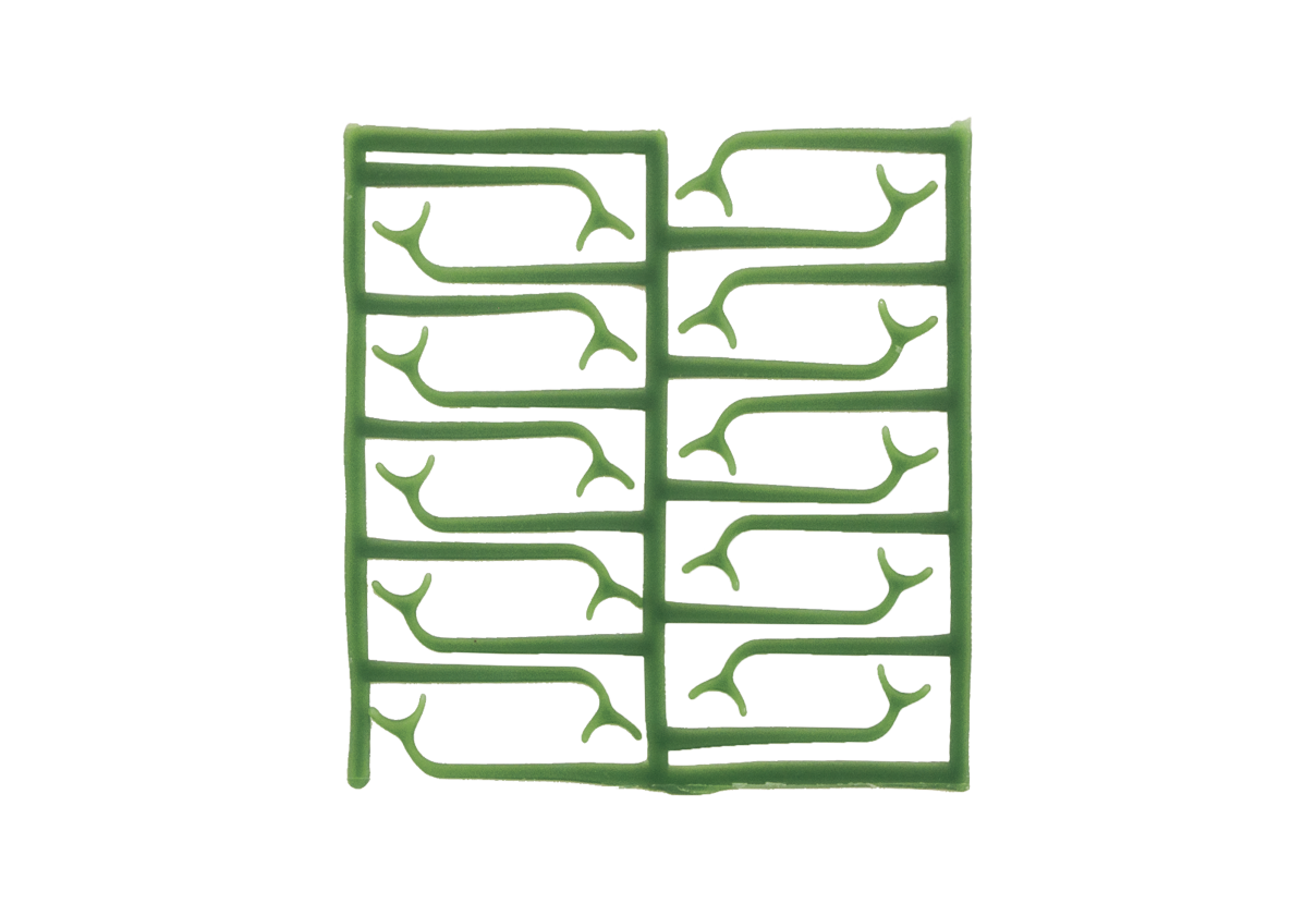 S-U-WACHSSCHABLONEN TK I, Bonyhard-Klammer klein, 10 Tafeln, 200 Stück