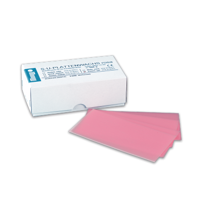 S-U-WAX-IN-PLATES pink, summer hard, 150 x 75 x 1,5 mm