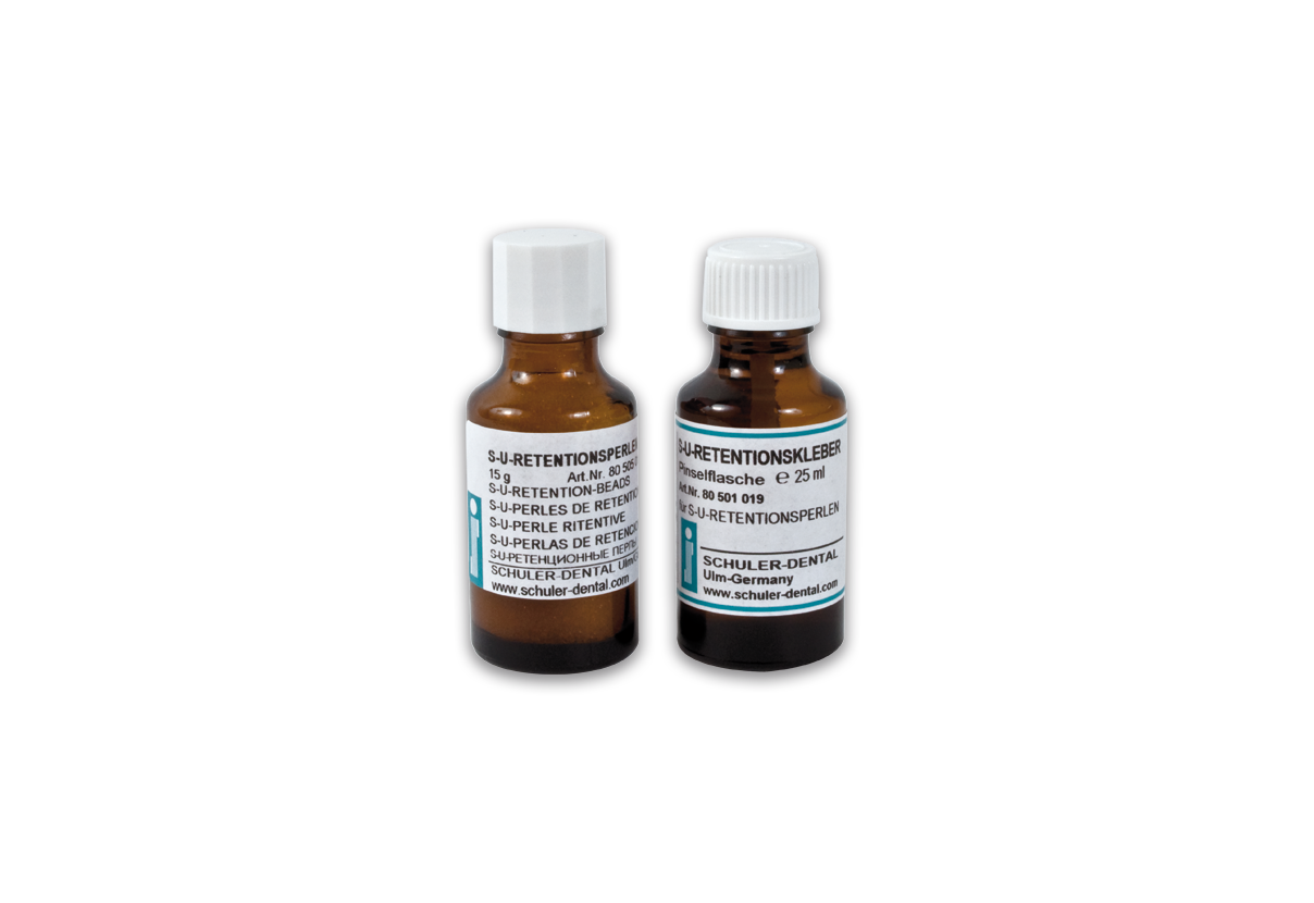 S-U-RETENTIONSPERLEN-SET mit Kleber